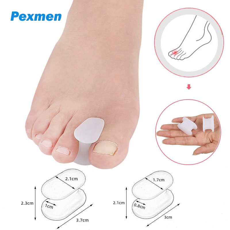 Best of Pexmen 2 / 4 / 10Pcs Gel Toe Separator Protector Hallux Valgus Bunion Corrector Hammer Toe Spacer Overlapping Toe Alignment Spreader Reviews & Tips