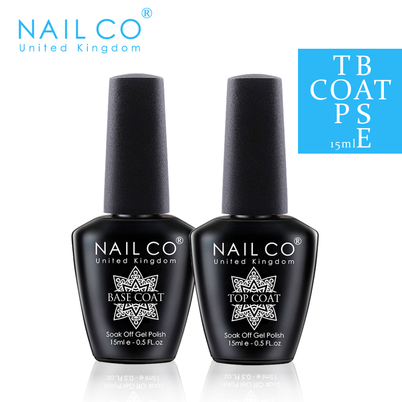 Best of NAILCO 15ML Top Coat Base Coat Gel Nail Polish Nails Art Semi Permanent Lacquer Varnish Hybrid Nail Supplies For Professionals Reviews & Tips