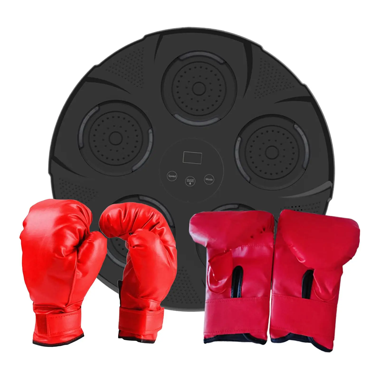 Electronic Boxing Machine Boxing Trainer Adjustable Lighted Music Boxing Wall Target for Reaction Focus Strength Training