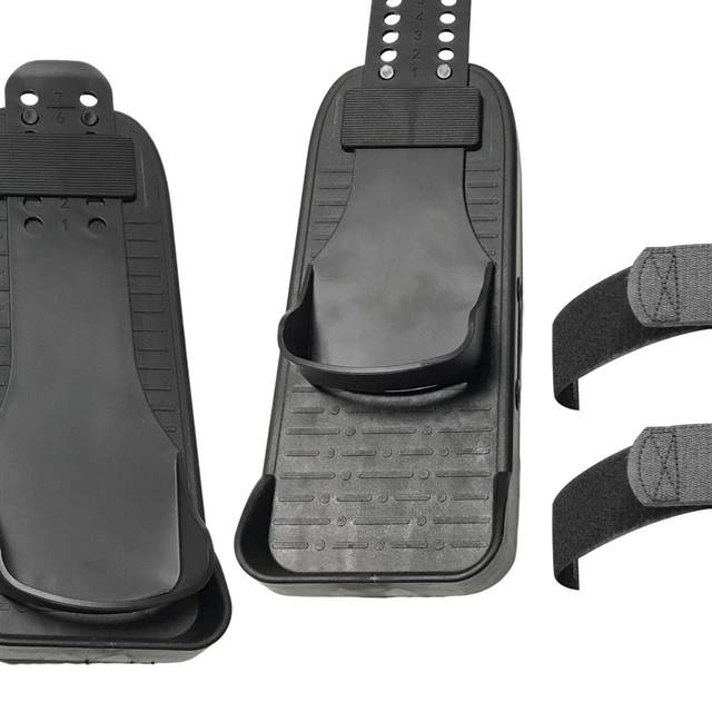 Paire De Pédales Réglables Pour Rameur - Accessoire Fitness Noir - Facile à Installer - 6