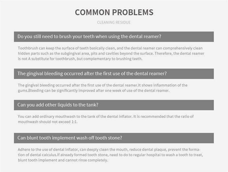 Title 14, Irrigatore orale Detergente per denti Getto d