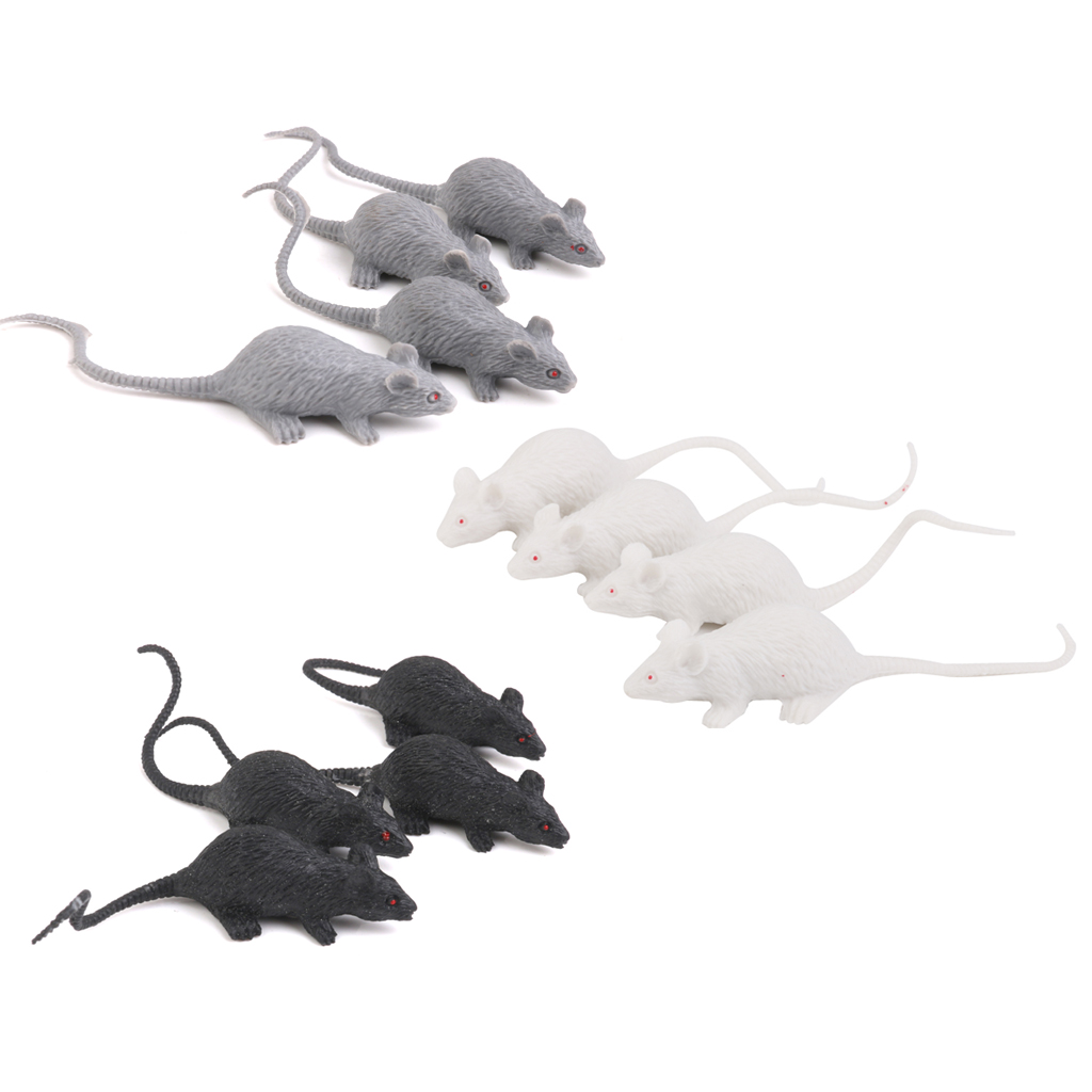 12x Mouse Decoration Figure Model Animal Figure Garden Figure Decoration for