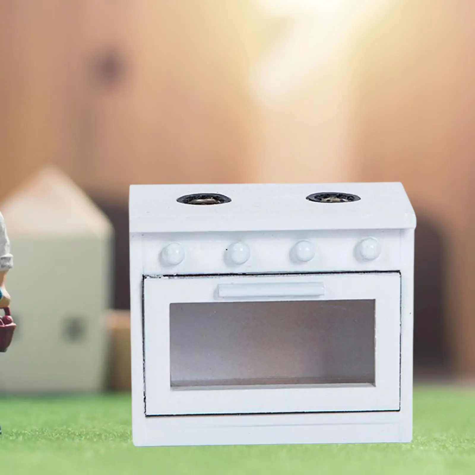 1 12 Scale Dollhouse Mini Stove Kitchen Appliance Model DIY Toy Life Scene Decor
