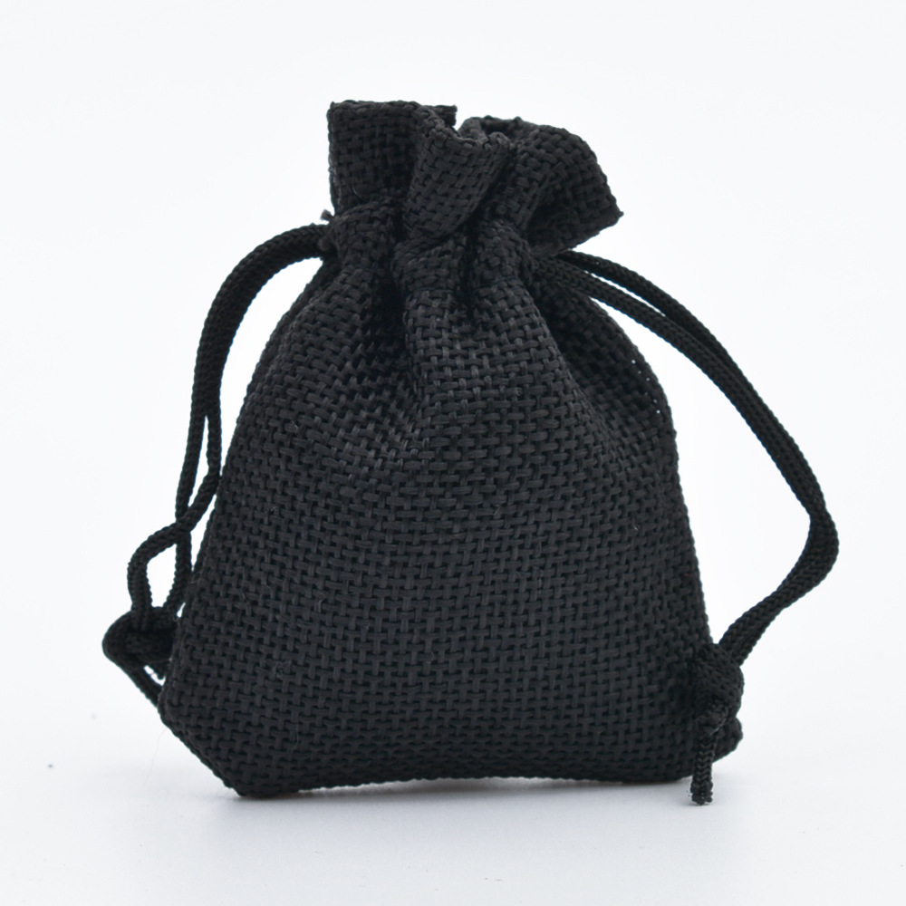 5 Stück Multisize Jute Sackleinen Leinen Kordelzug Tasche Weihnachten Halloween Geschenktüten Hochzeit Geburtstag Party Süßigkeiten Schokolade Verpackungsbeutel – Detail 9