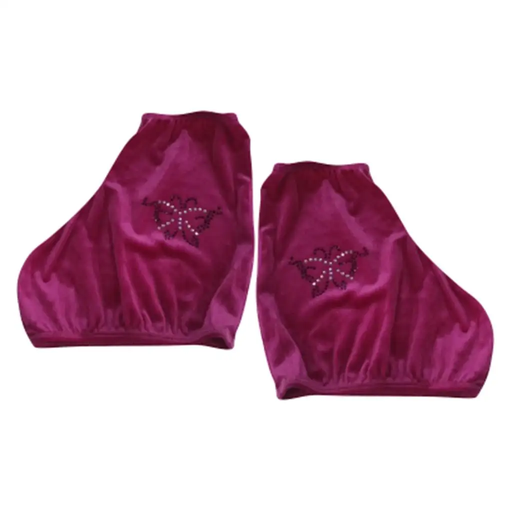 1 Pair Figure Ice Skating Boot Covers Warm Velvet Overshoes Protector