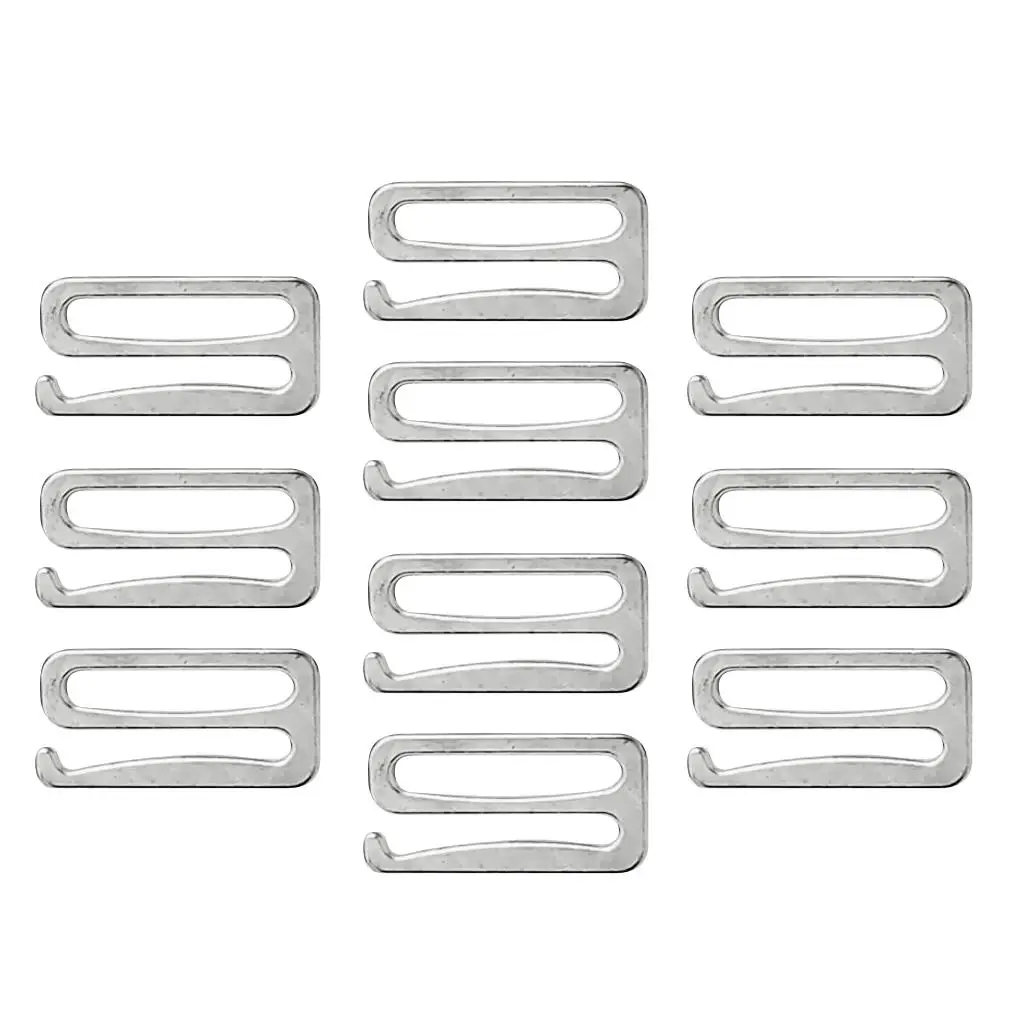 100Pcs Silver Metal Bra Strap Rings/Sliders/Hook Fig 0  Adjuster For Crafts