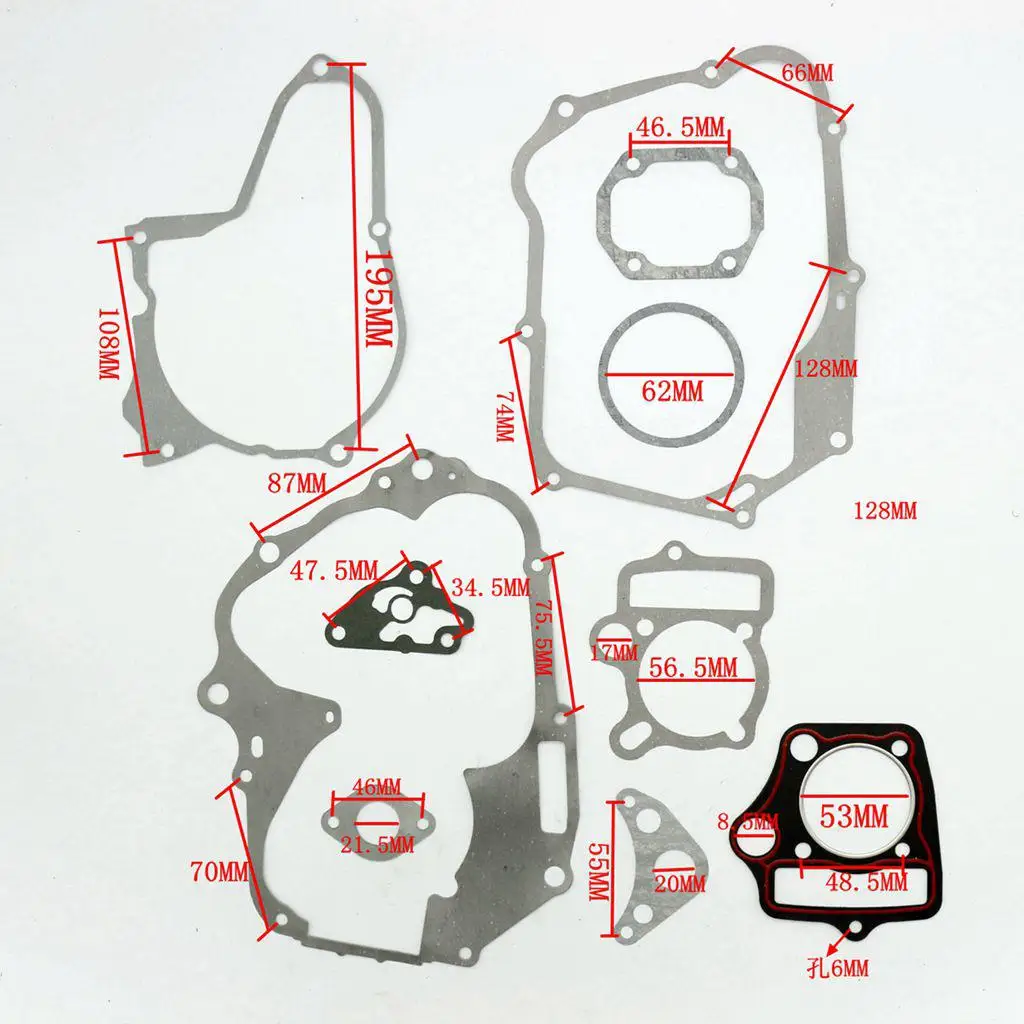 Motor Motorbike Cylinder Head Gasket Set for 110CC Dirt ATV