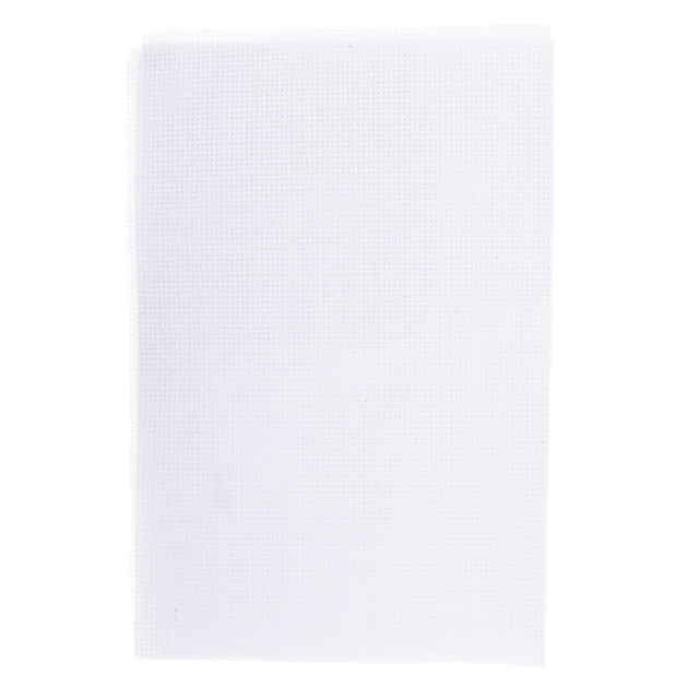 Tela Aida Per Punto Croce - 6 Pezzi 50x50 Cm, Tessuto Bianco Per Ricamo, Cotone Per Cucito Fai Da Te