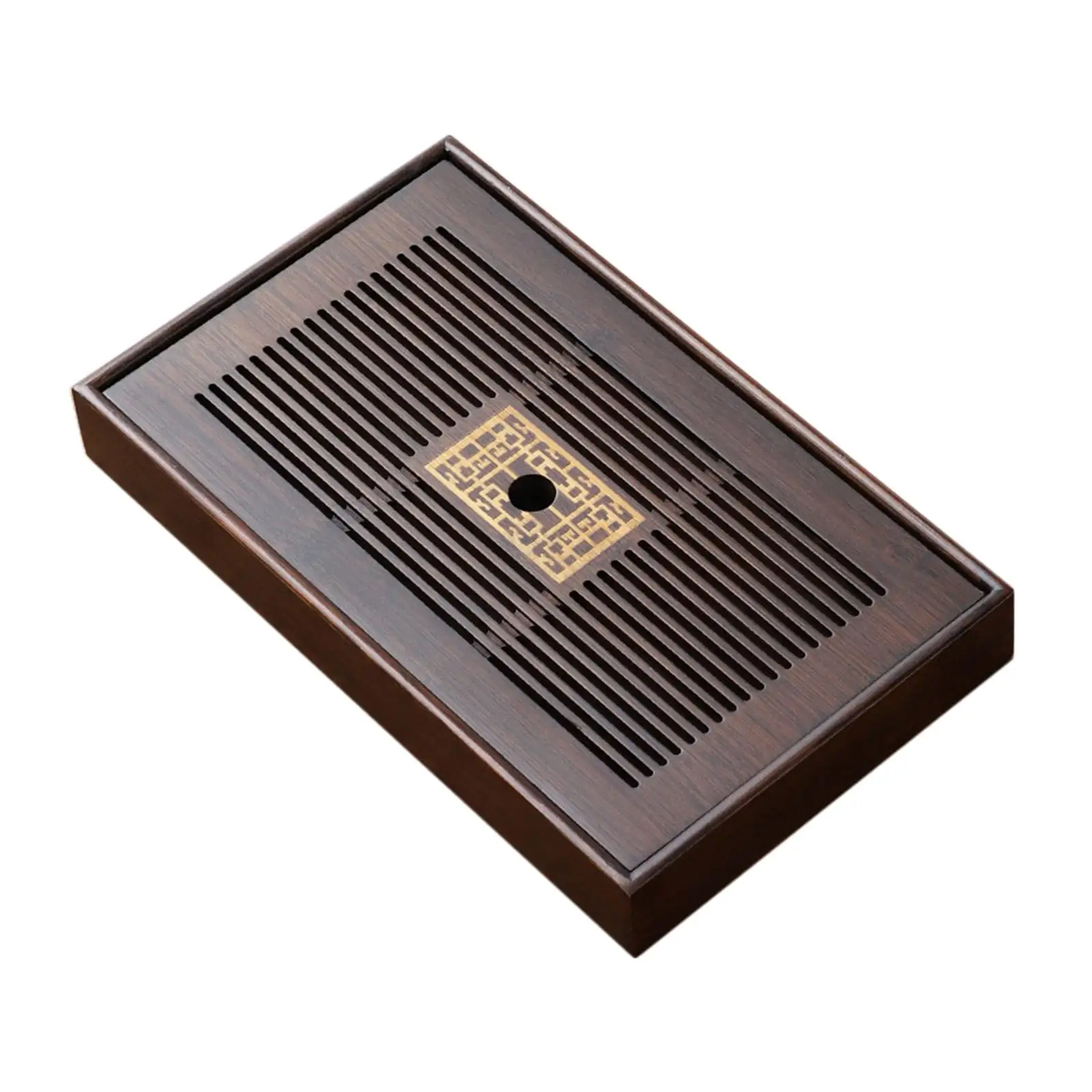 Bamboo Tea Tray , Water Storage Drainage Type Plate, Tea Serving Tray for Home, Office