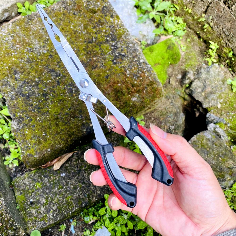 Description Picture 4 of itemFish Pliers Ergonomics Anti-slip High-strength Multifunctional Cut Fishing Line Fishing Tied Hooks Pliers Angling Equipment