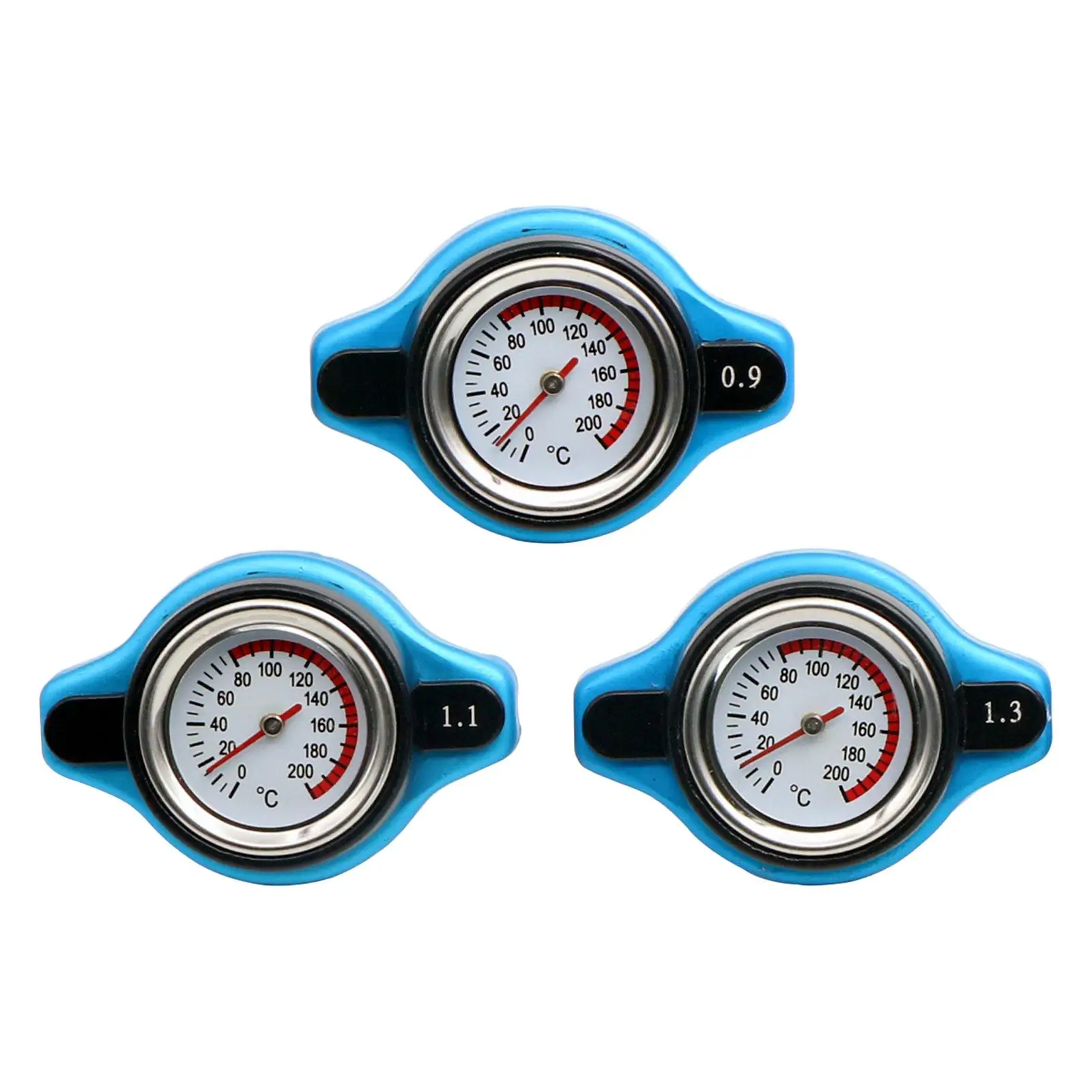 Thermostatic Cap Cover Water Temp Gauge Meter Easy to Install Aluminum Alloy Durable Accessory Replacement Parts Universal