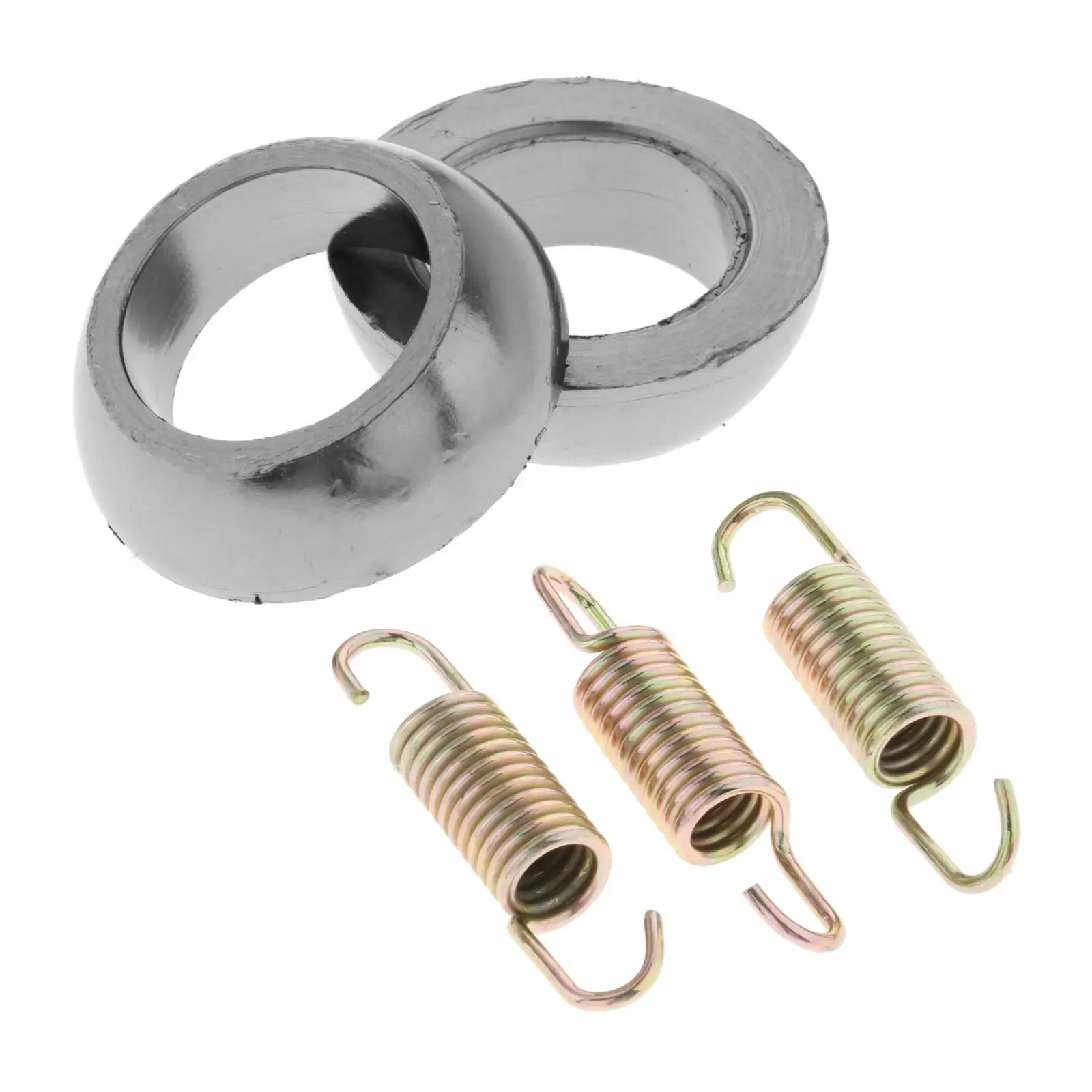 Motorbike Exhaust Gasket & Spring Kit Replacement Exhaust Pipe Springs & Gasket Kit Fit for Arctic Cat 300 1998 1999 - 2005