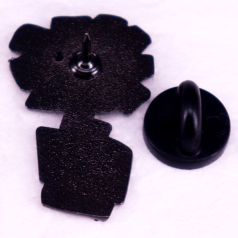 Niedliches Cartoon-Sonnenblumen-Abzeichen, amerikanische Rockband, Musikalbum, Emaille-Anstecknadel, Brosche, Schmuck – Detail 2