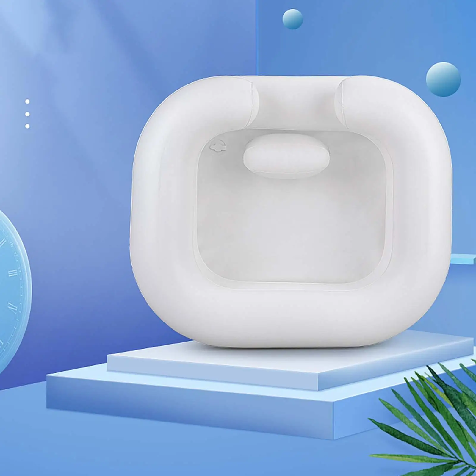 Inflatable Shampoo Basin Hair Wash Tub Bedside and in Bed Hair Washing