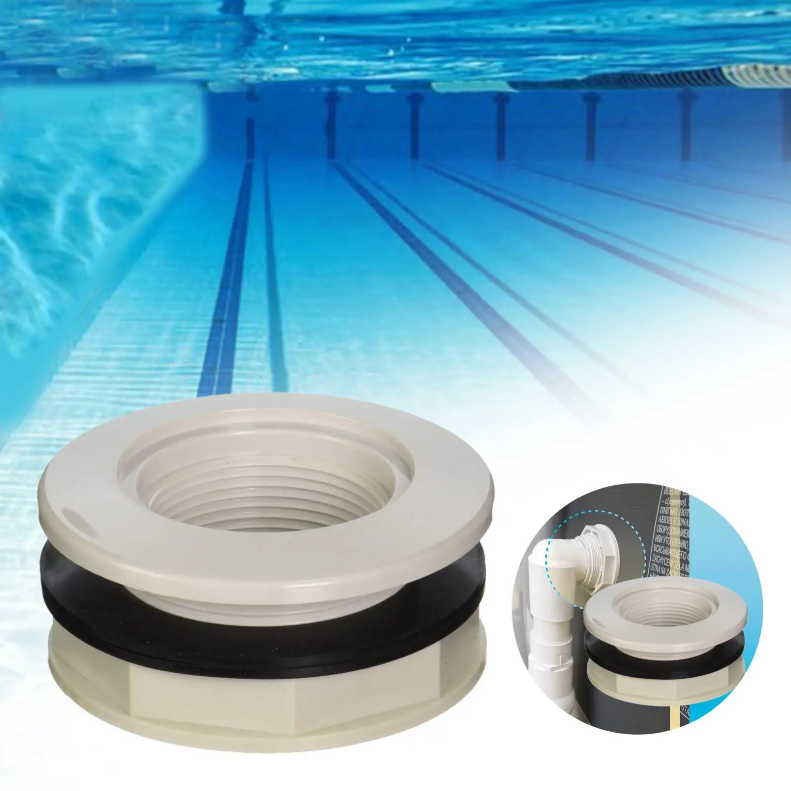 Fip Inlet Return Fitting Directional Flow Inlet Fitting 1.5`` Opening Directional Flow Inlet Fitting for Pool Accessories
