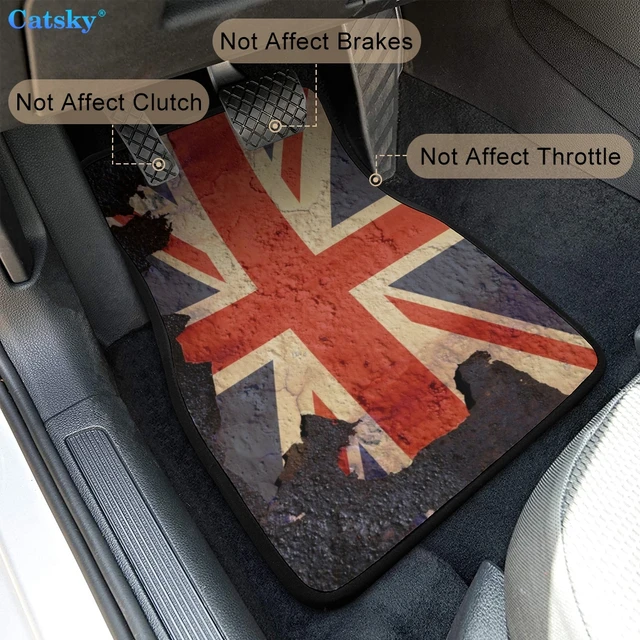 Custom Made Car Floor Mats Front & Rear Set Union Jack For Mini Cooper  2007-2023