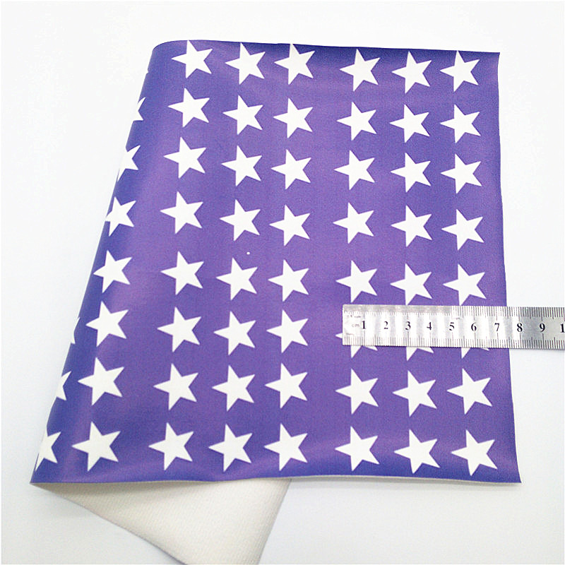 Description Picture 6 of itemRed Chunky Glitter Leather 4th July Stars hearts Printed Synthetic leather Stripes Custom Glitter Fabric For Bows 21x29CM Q995