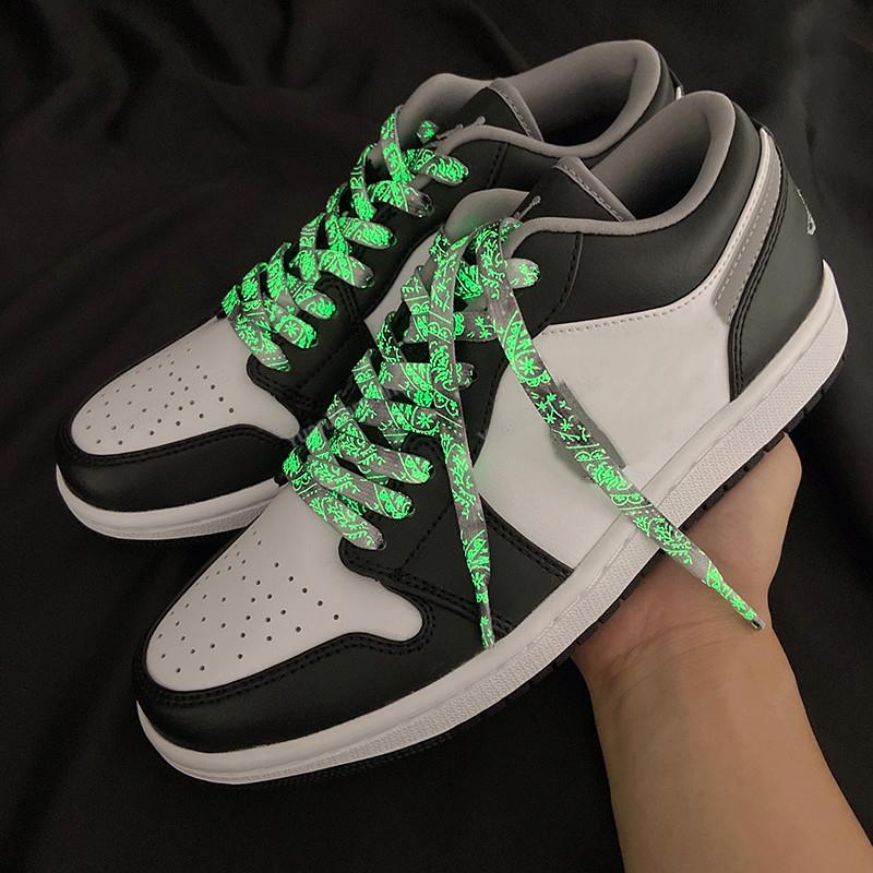 1Pair Luminous Shoelace Quality Fluorescent Boot Shoelaces for Sneakers Flat Laces Shoestrings Night Glow Strings 120/140/160CM