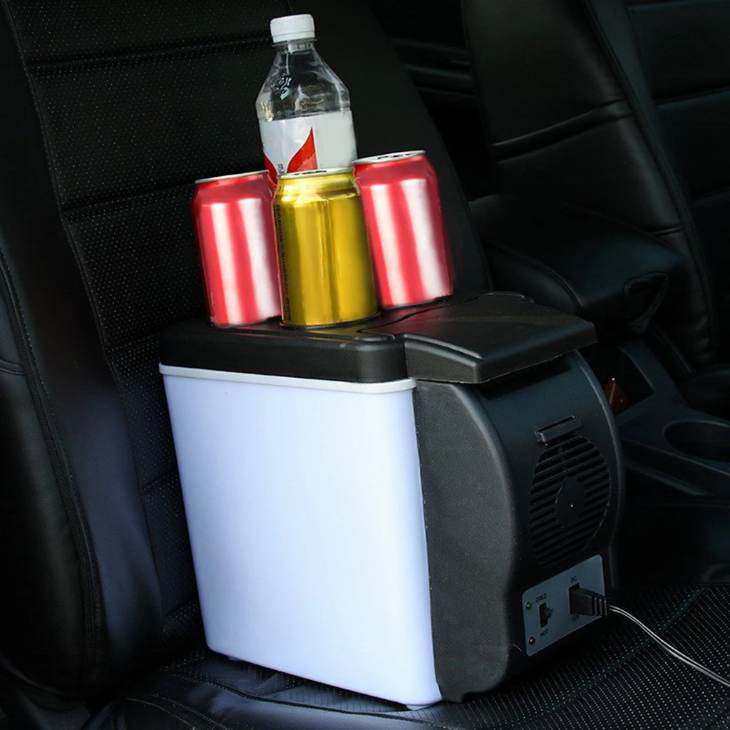 Mini Portable Compact Personal Fridge, Cools & Heats, 6 Liter Capacity, Chills 9 12oz cans,   -Free & Eco Friendly