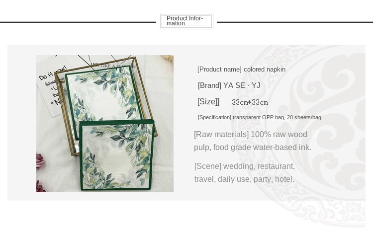 Bunt bedruckte Servietten ins Blätter Papiers erviette Party Restaurant Hotel Einweg dekorative Tischs ets Weinglas Blumen papier – Detail 2