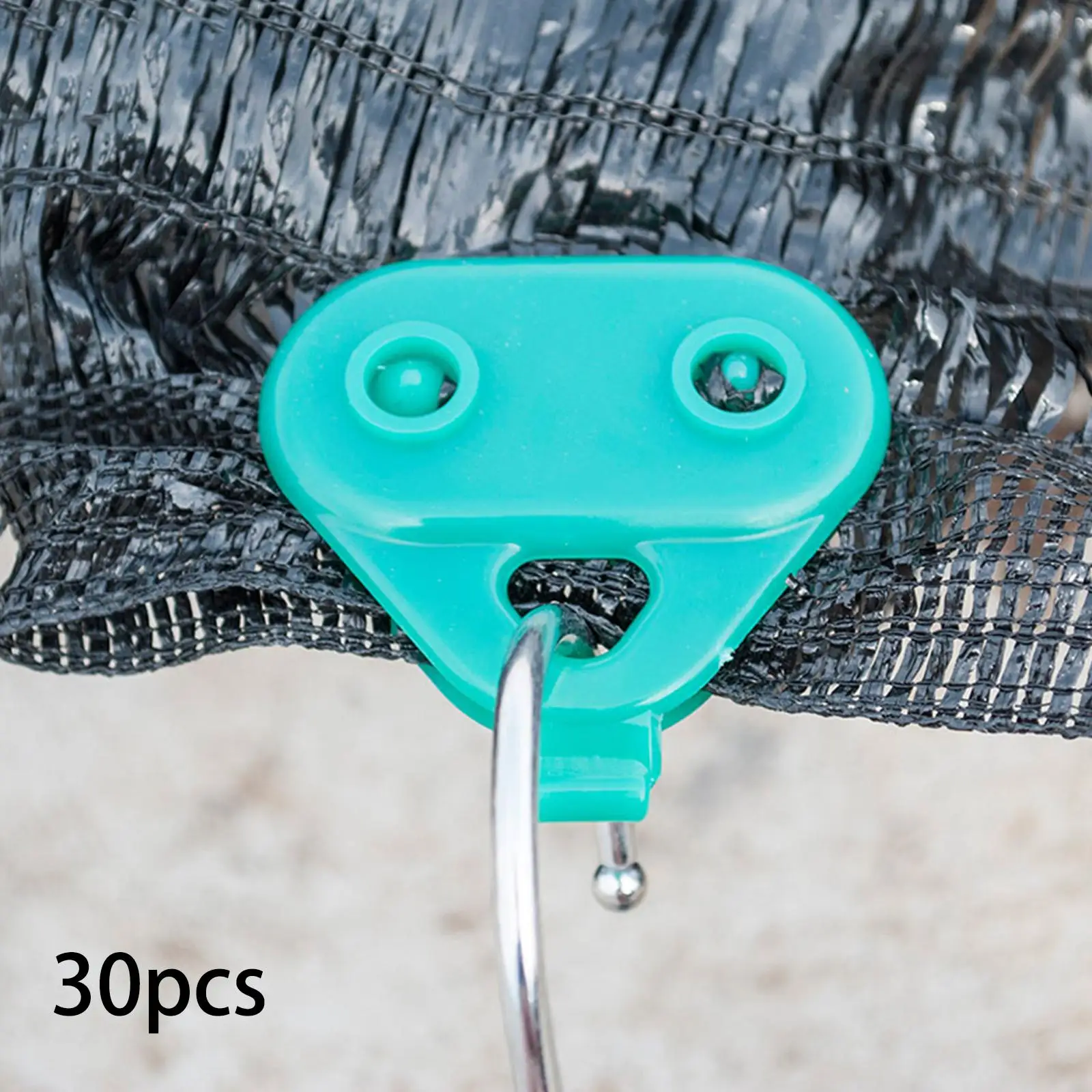 30x Shade Cloth Clips Buckle Fence Fabric Clips for Garden Netting Greenhouses Frame Shelters Landscape Fabric Sun Shade Net