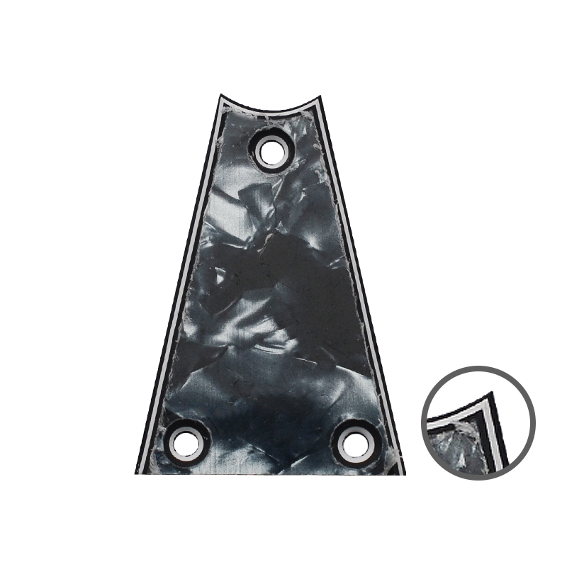 Description Picture 6 of item3 Ply Triangle Guitar Truss Rod Cover 42.5x30MM 3 Hole Truss Rod Plate Multi Colour Availalbe