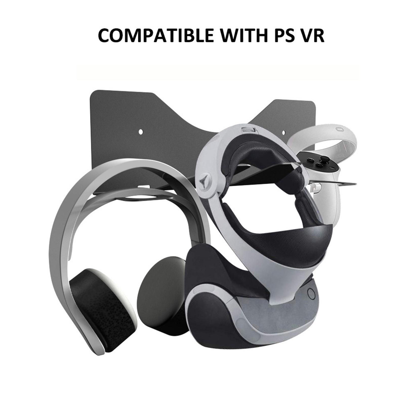 Metal VR Wall Mount Stand Save Space Organizer Hanger Holder for Quest 2 Headsets and Controllers