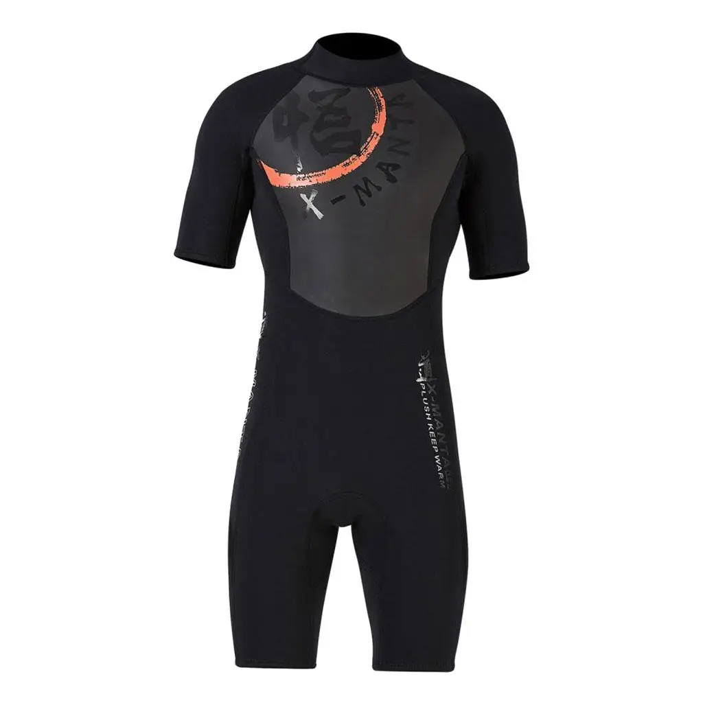 Men 3mm Diving Wetsuit  Short Sleeve Wet Suit Jumpsuit Shorts