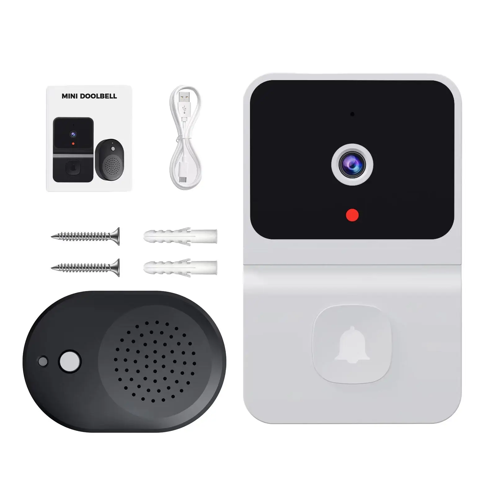 Doorbell Camera Wireless Two Way Audio Battery Operated Remote Clouds Storage Device Video Doorbell Door Chime Night View