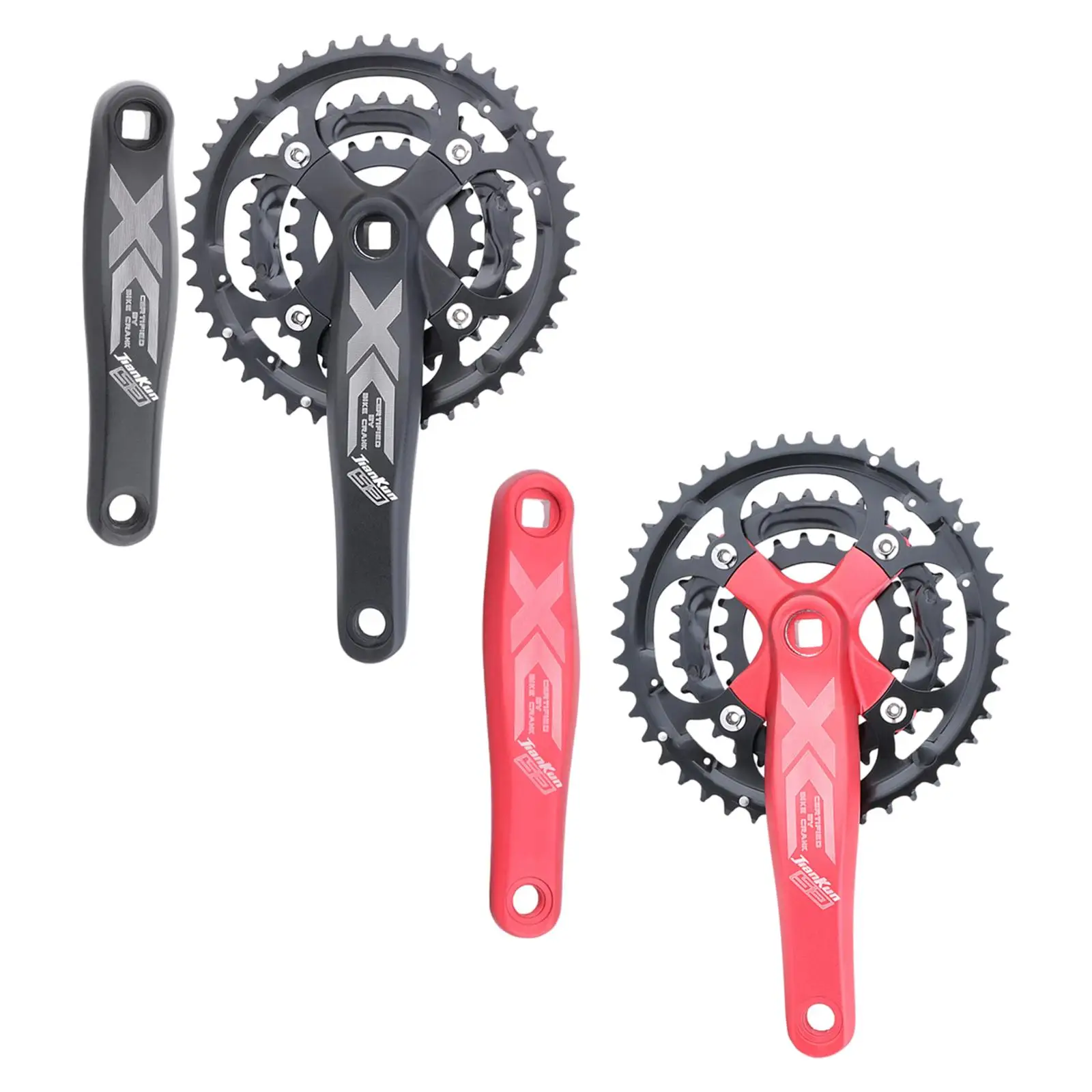 170mm Bicycle Crankset Sprocket 8 9 Speed 22 24 27 32 44T Arm for Folding