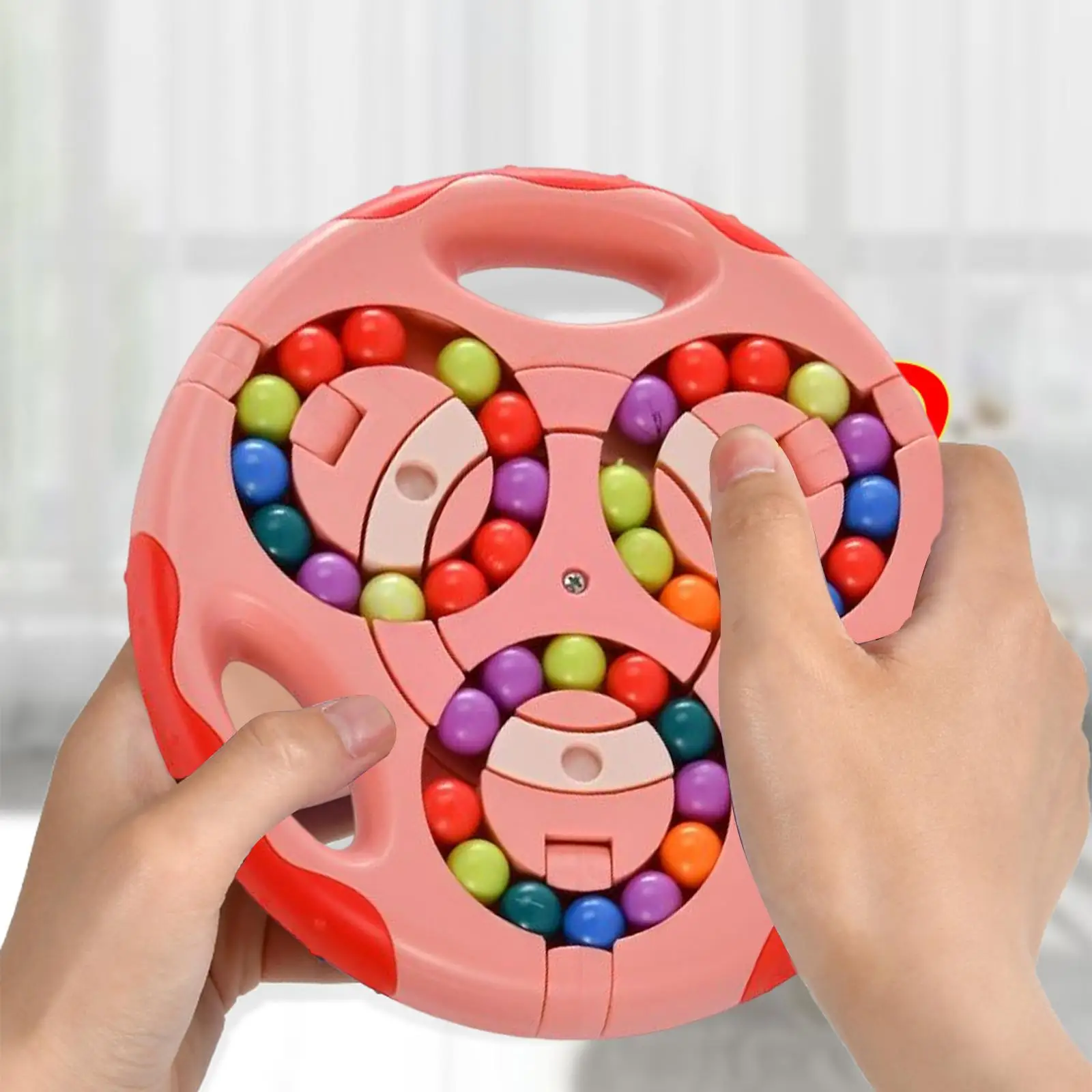 Rotating Magical Bean Toys for Kids Adults Decompression Puzzles Beads Ball