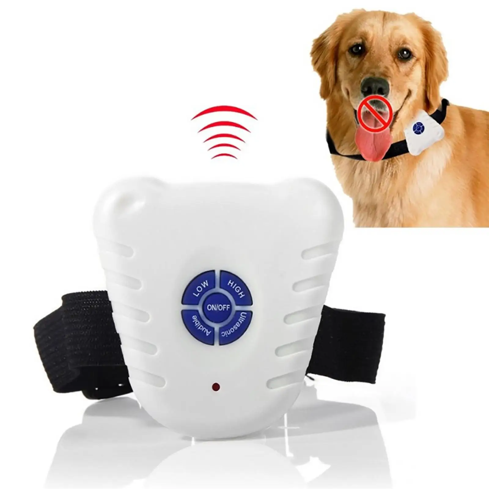 Ultrasonic Training Device Waterproof Electric Adjustable No Bark Supplies Clicker Portable Barking Control Collar for Dog Pet