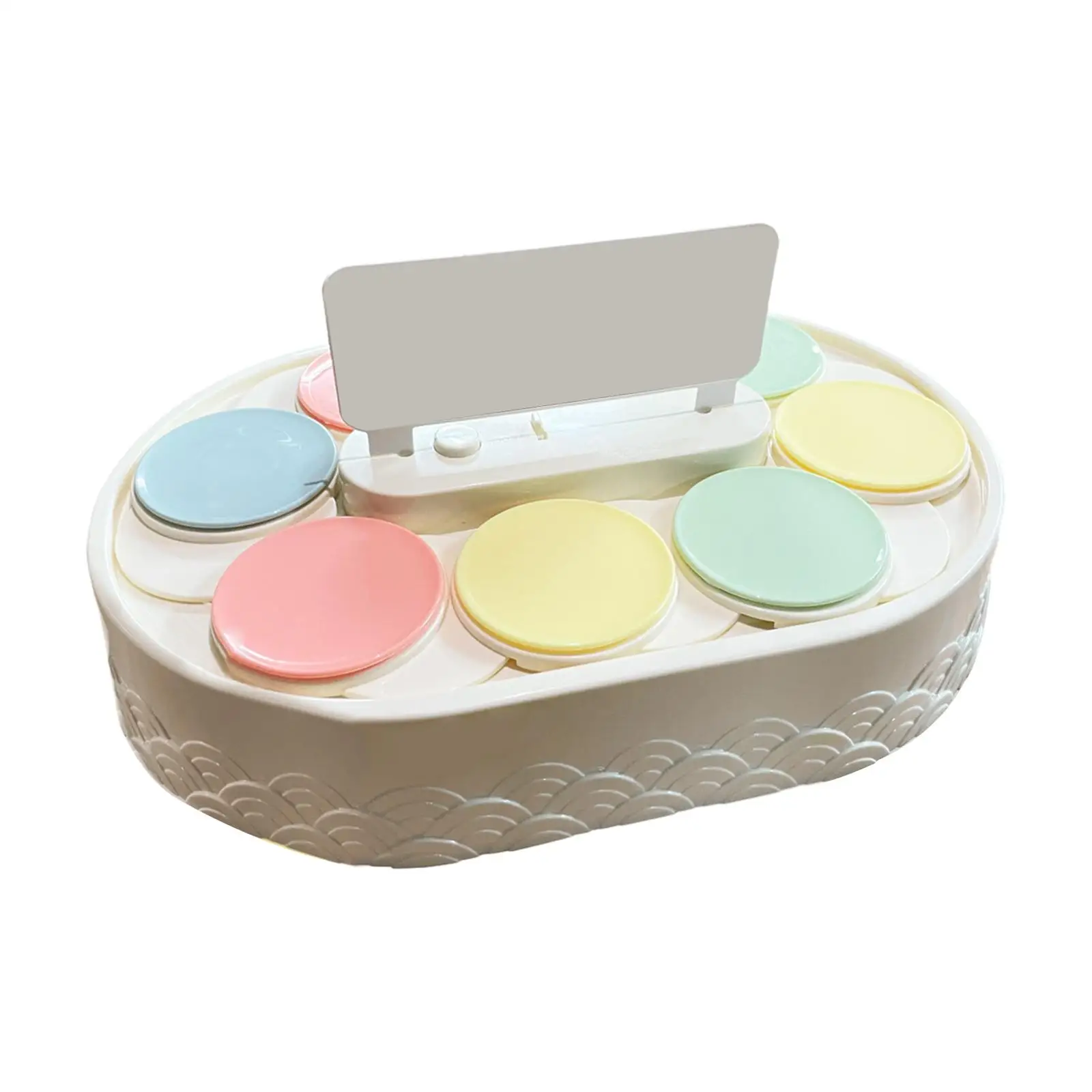 Tabletop Rotating Sushi Machine Swing Tray Dessert Stand Cookie Cupcake Holder for Home Event Desserts Cupcakes Festival