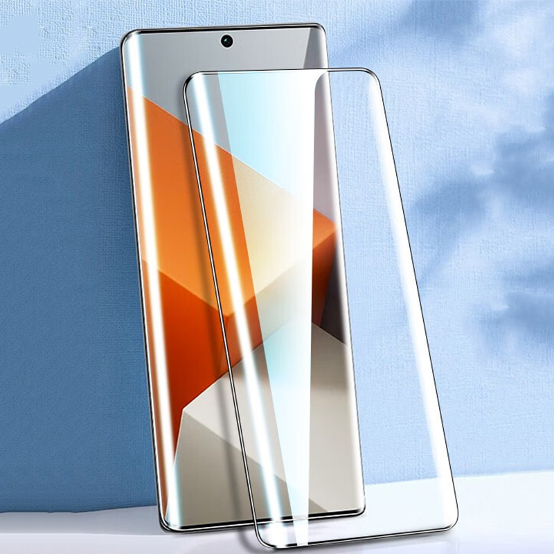 Für Redmi Note 13 Pro+ 3D gebogener Displayschutz aus gehärtetem Glas für Note 13 Pro+ 13 Pro Plus Klare Anti-Blau-Schutzfolie – Detail 1