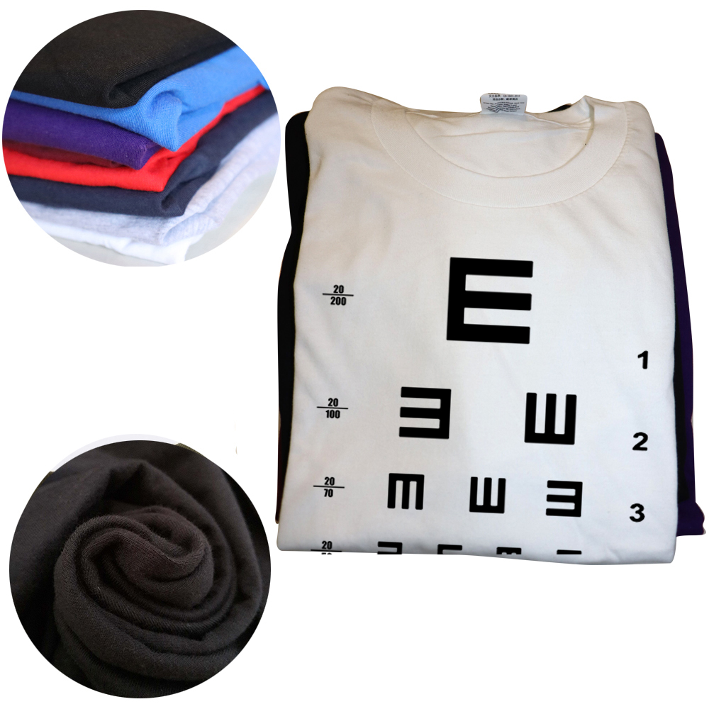 Eye Vision Diagramm Lustige Optometrist Optometrie Gläser T Shirts Baumwolle Grafik Streetwear Kurzarm Geburtstag Geschenke T-shirt – Detail 4