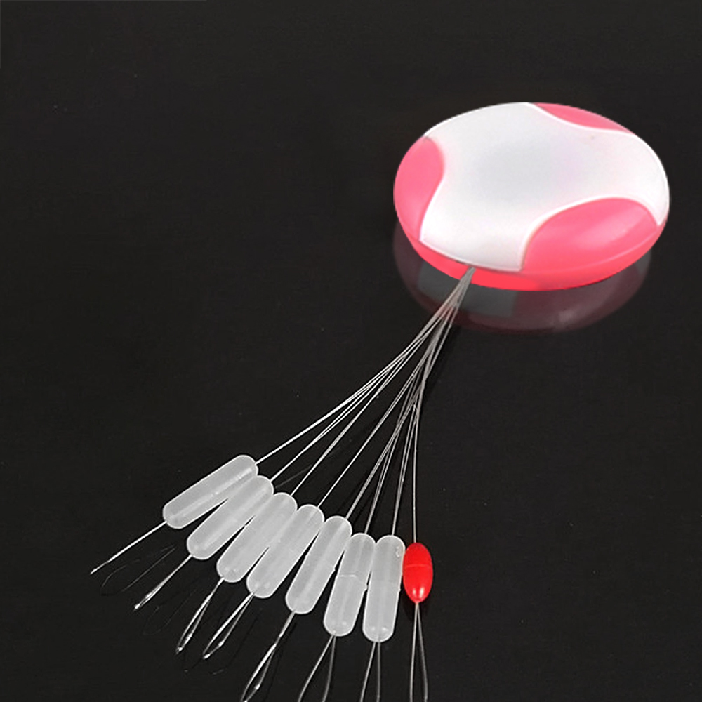 DNDYUJU 80 stücke/10 satz Float Space Bean Wels Karpfen Angeln Float Weiß Gummi Space Beans Zylindrischen Stopper angeln Bobber – Detail 4