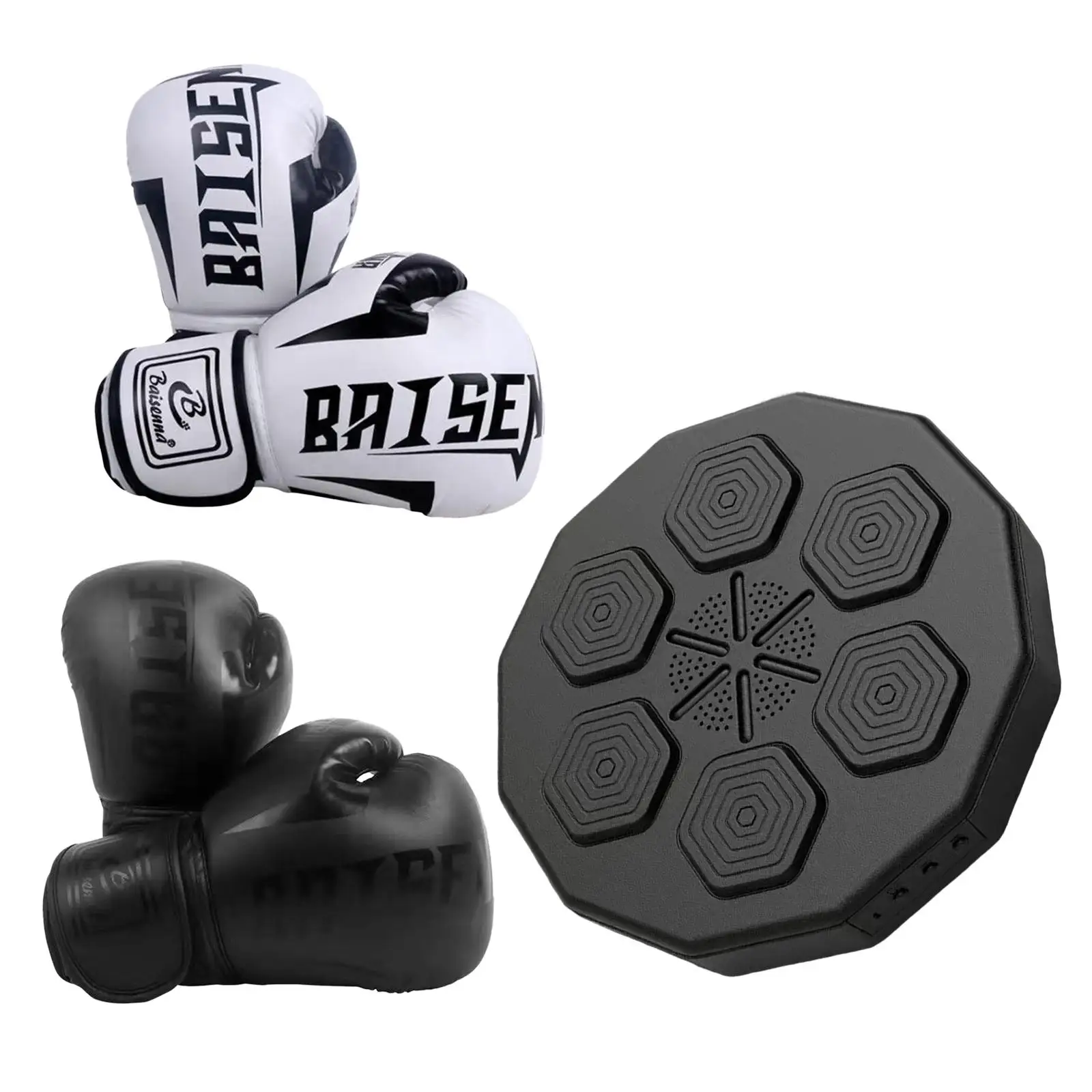 Music Boxing Machine Wall Target Boxing Trainer with Boxing Gloves Wall Mounted Punching Pad Workout Exercise Household