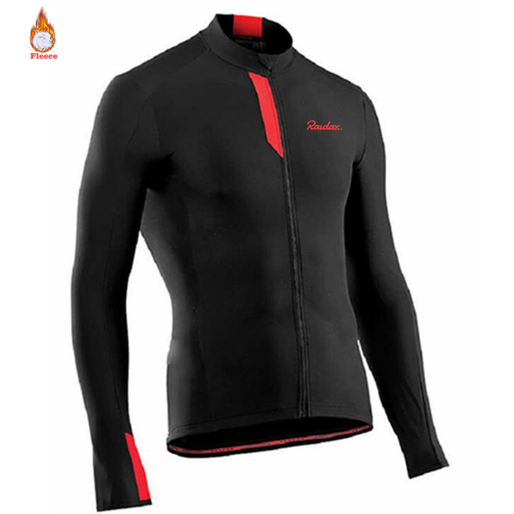 Description Picture 4 of itemWinter Cycling Jersey 2023 Raudax Sports Team Winter Thermal Fleece Cycling Clothing MTB Long Sleeves Keep Warm Cycling Jackets