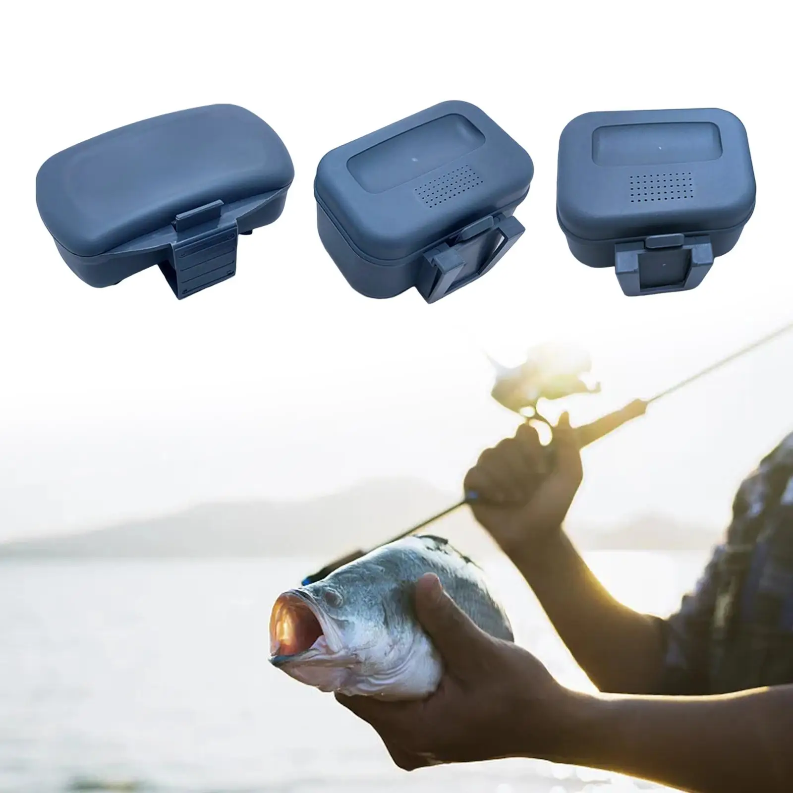 Fishing Baits Storage Box Waist Hanging Solid Structure Handy Tool Durable