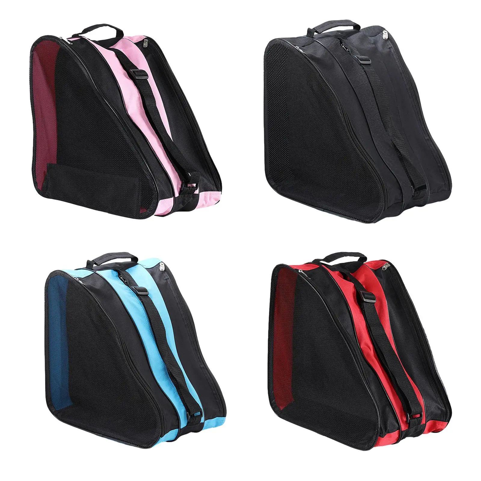 Roller Skates Bag Handle Breathable Large Capacity 3 Layer for Adults Ice Skates Roller Skating Bag Unisex Skating Shoes Bag