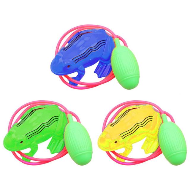 Nostalgic Toys Air Pressure Jumping Frog New Children's Horse  Wire-Controlled Airbag Blow Molding Will Jump Frog Animal Toy