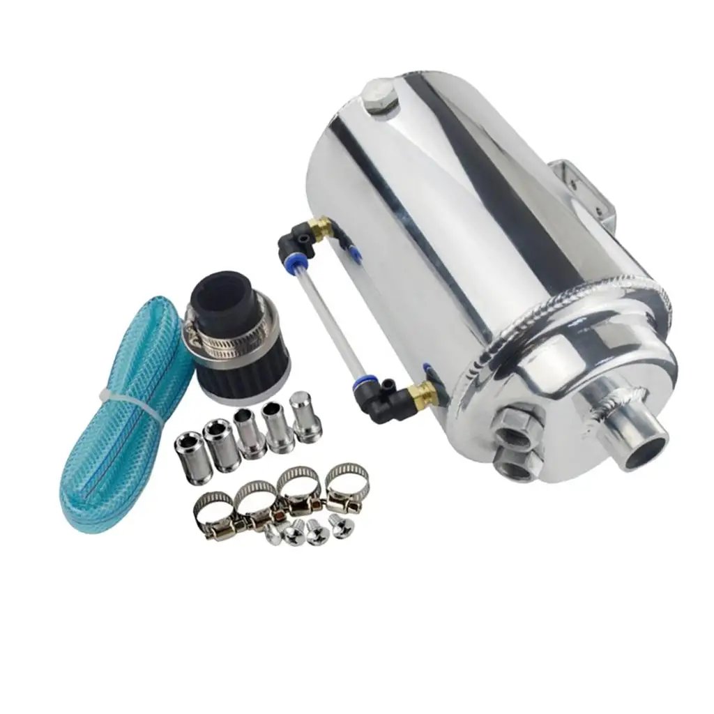 Universal 200ml Aluminum Oil Can Reservoir Tank With Breather Filter