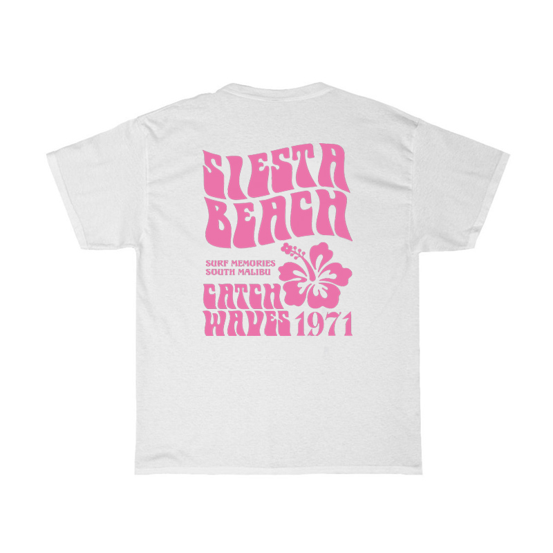 Title 3, 5221 Siesta Beach Lettera Stampa T-shirt da vac...