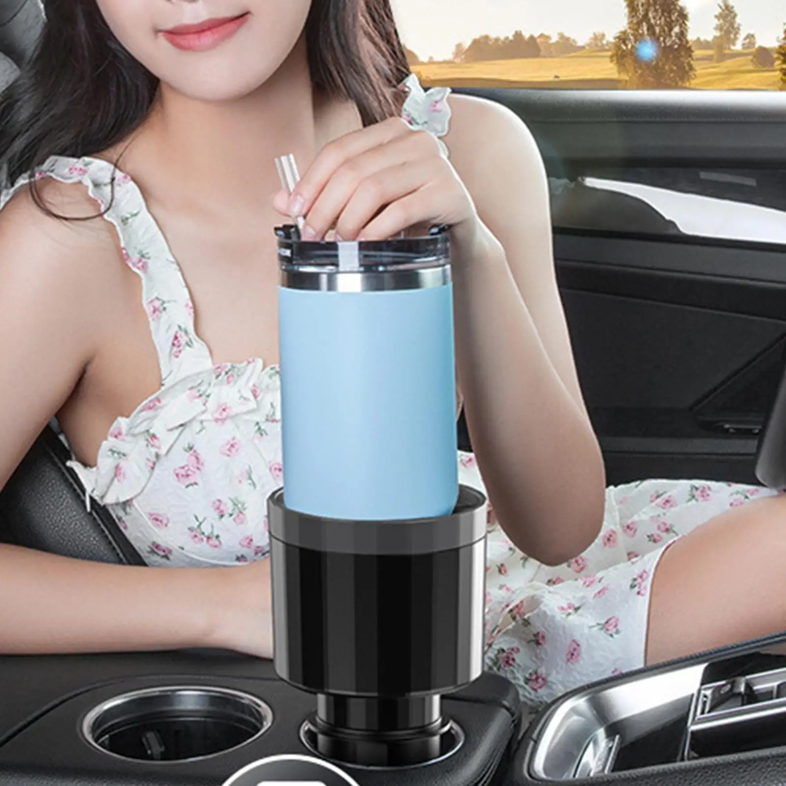 Car Cup Holder Expander Adapter Water Cup Holder Fits for Cups Accessories