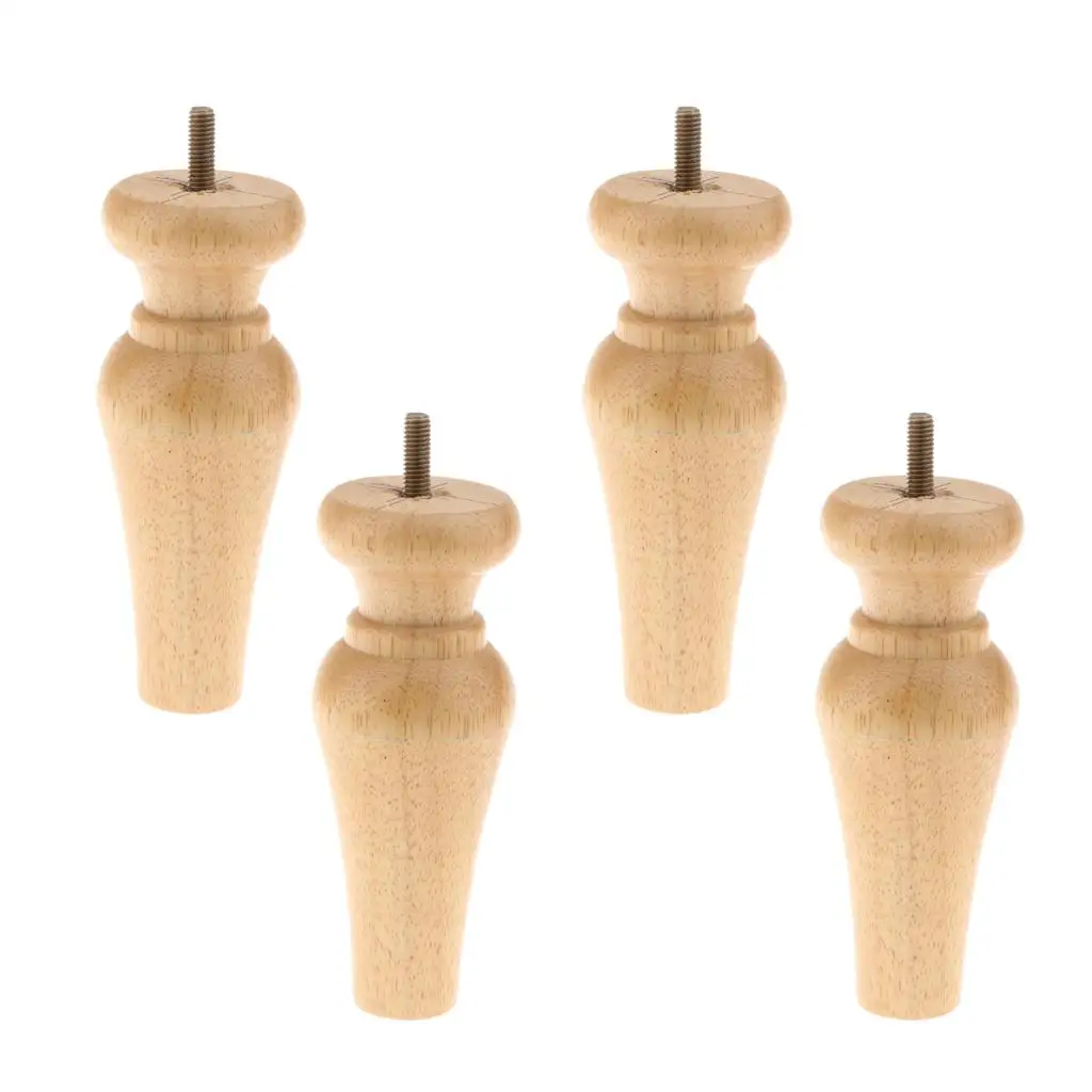4x Wood Replacement Furniture Legs Stand Feet Sofa/Chair/Settee/Table