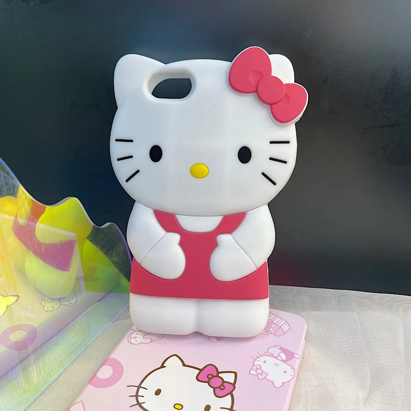 iphone 13 pro max wallet case 3D Stereoscopic Hello Kitty Phone Cases For iPhone 13 12 11 Pro Max XR XS MAX X Back Cover iphone 13 pro max leather case