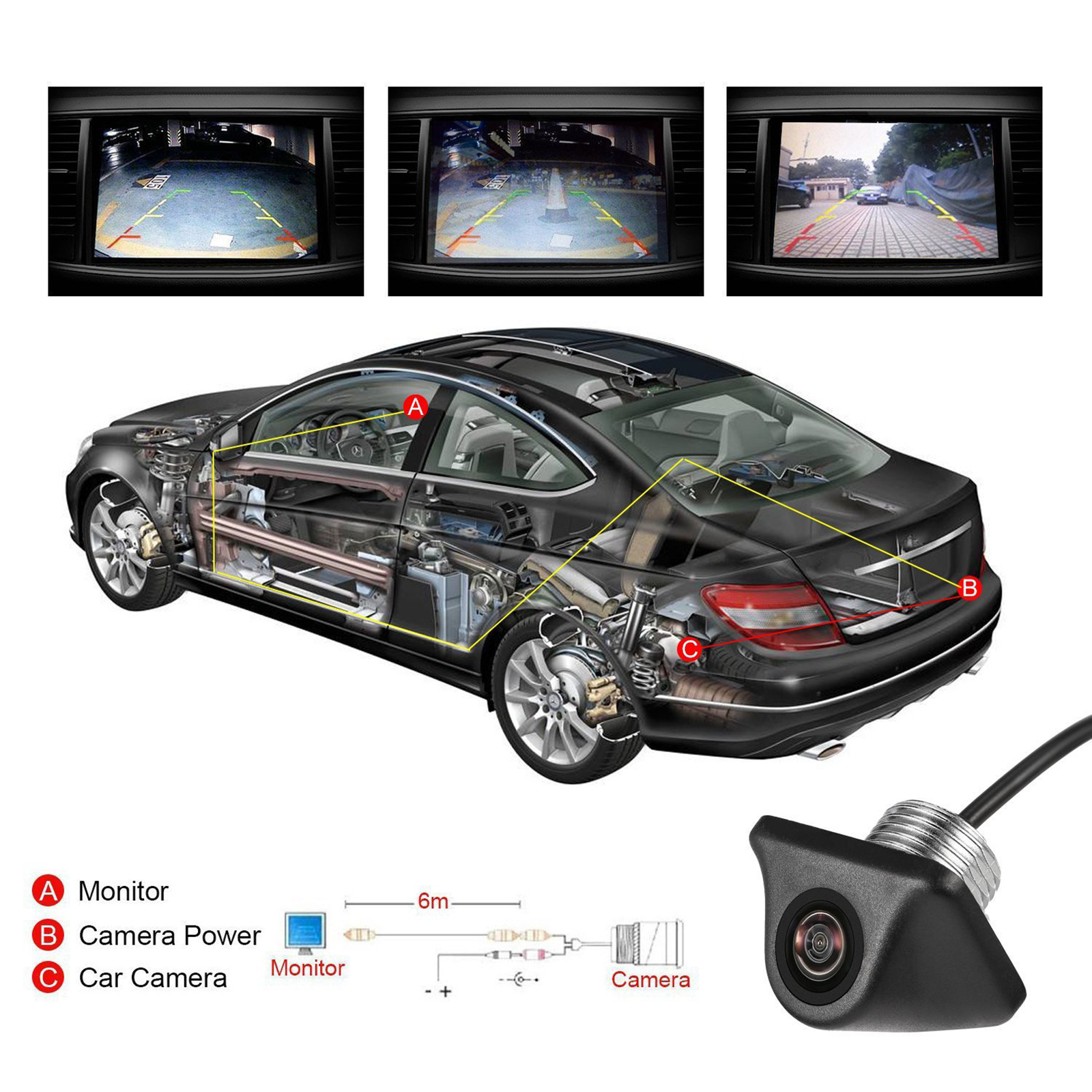 Universal CMOS Vehicle Car Rear View  Parking Camera 