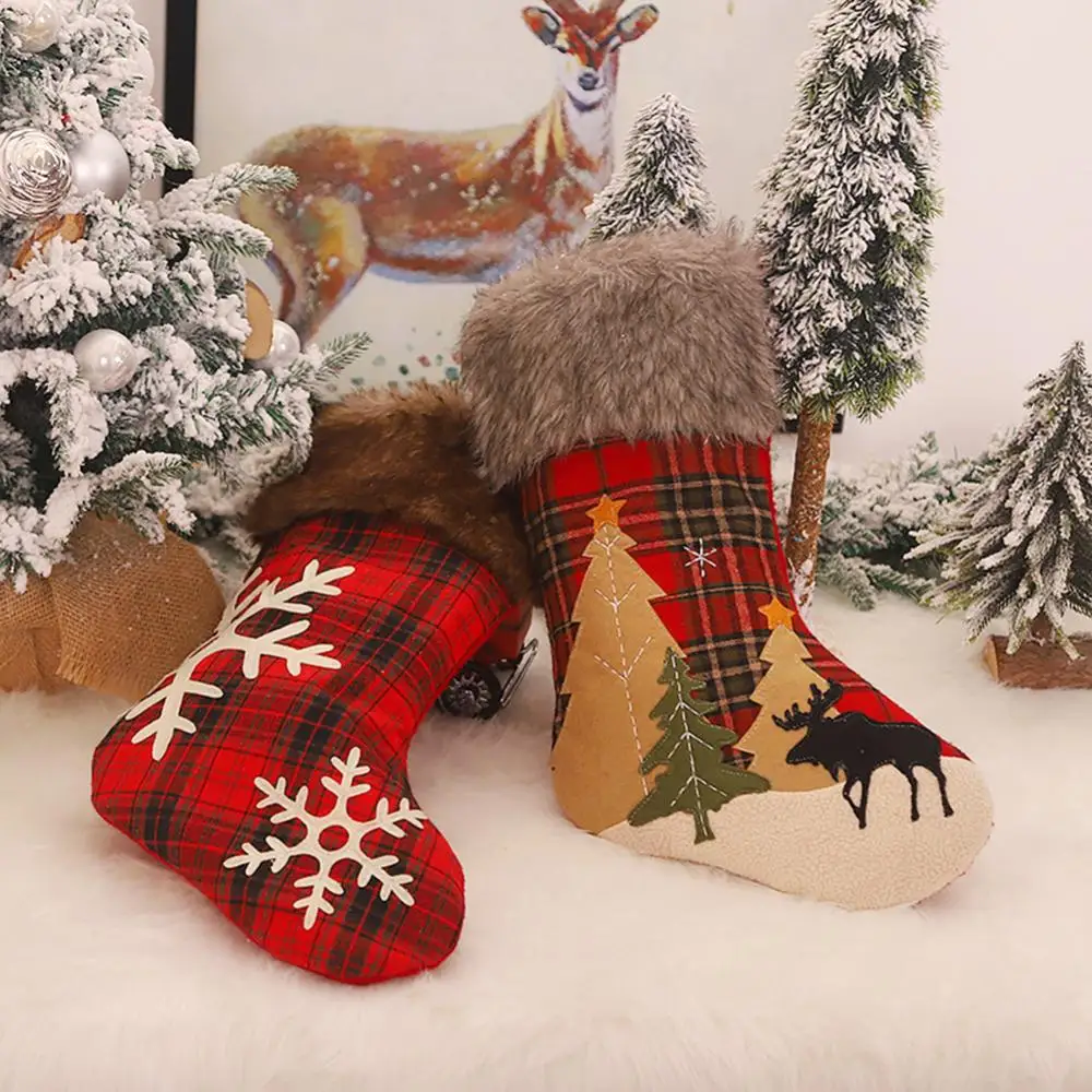 werknemer Direct Frons Christmas Stocking Sack Xmas Gift | Hanging Christmas Stockings Ideas -  Christmas - Aliexpress
