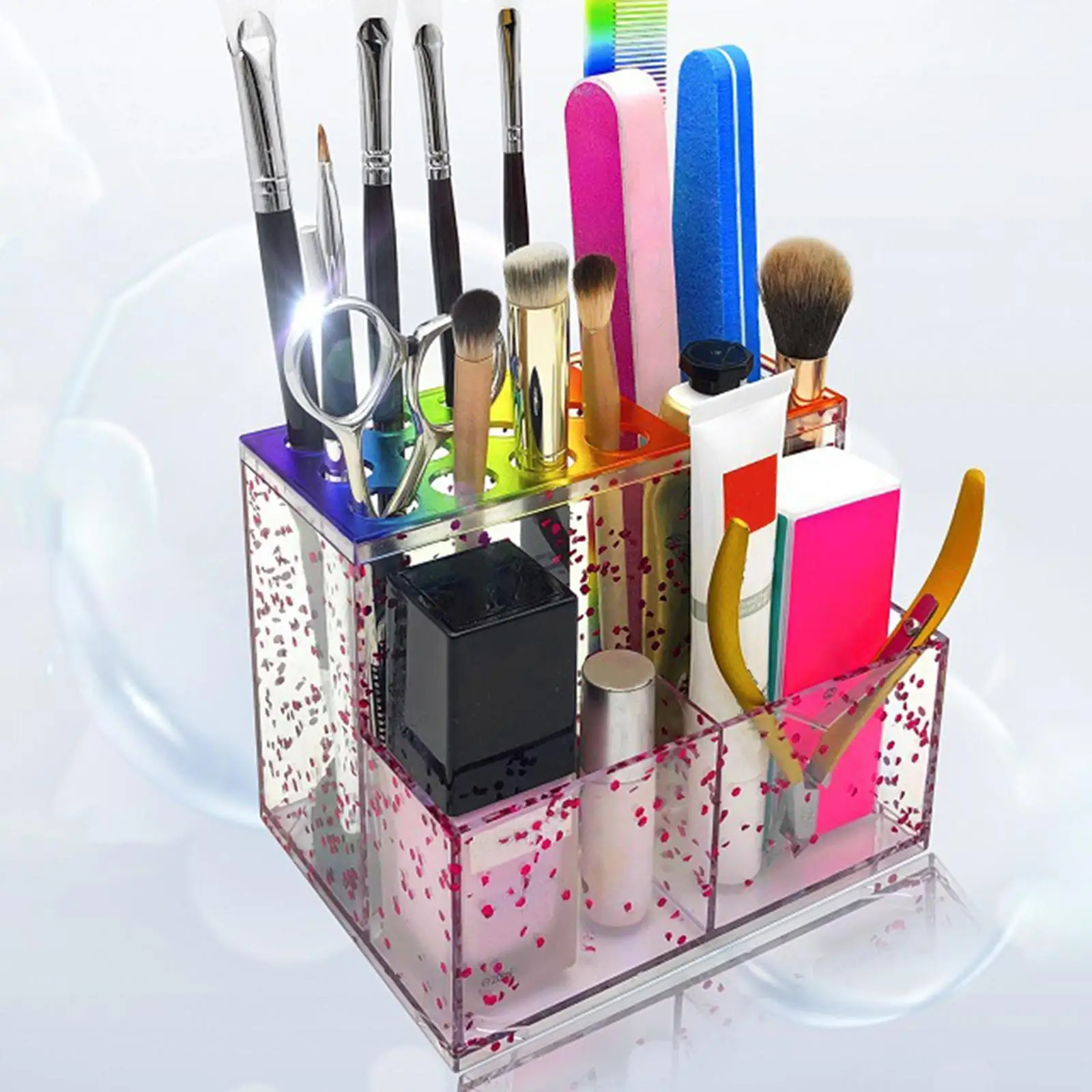 Hair Scissors Storage Box Hair Clips Storage Box Storage Case for Cosmetic