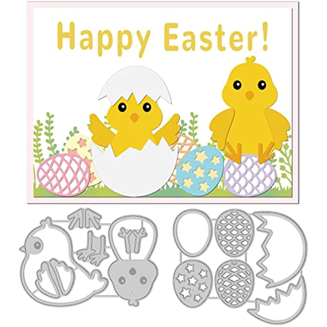Easter Chick Cutting Dies Easter Egg Carbon Steel Die Cuts 
